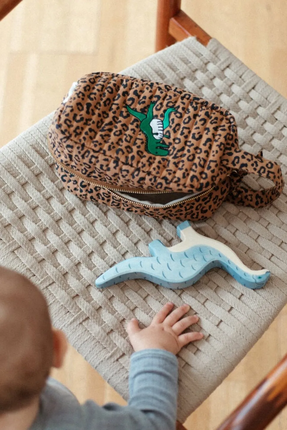 Atelier Pomme | BABY ESSENTIALS POUCH | LEOPARD | Dino
