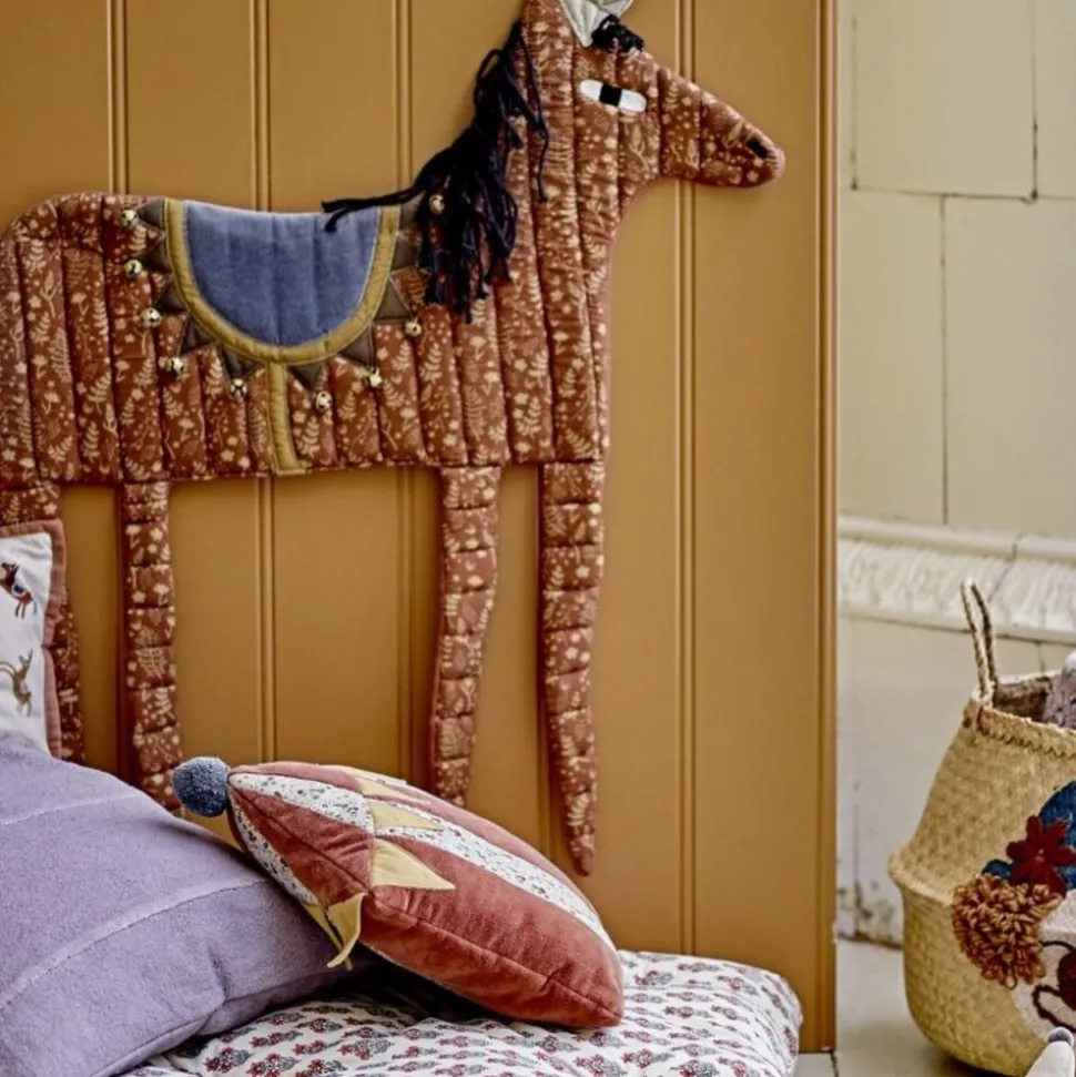 BLOOMINGVILLE | Raffe Pillow | Orange cotton