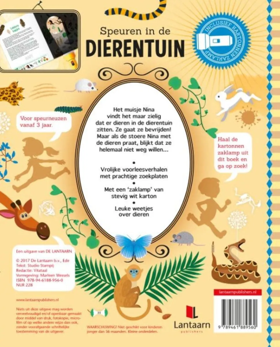 Boek - Speuren in de dierentuin