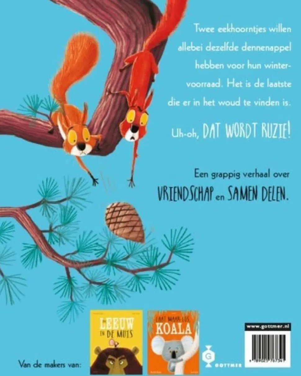 Boek - Twee vechtende eekhoorntjes