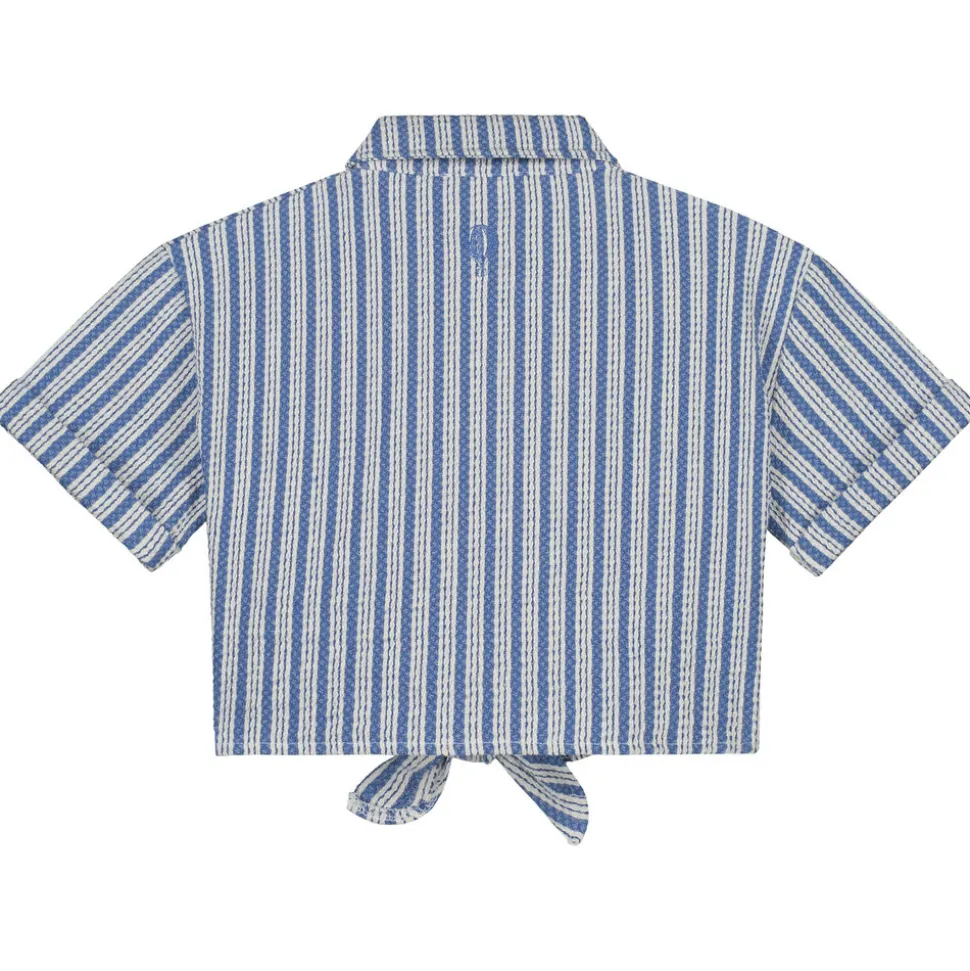 Charlie Petite | Georgie Blouse | StripesBlue/White