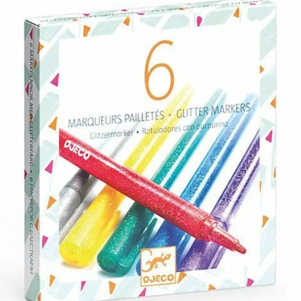Djeco : Glitterstiften (6st)