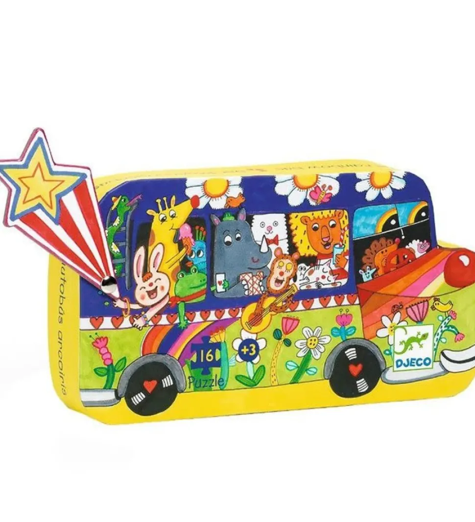 Djeco : Rainbow Bus puzzel