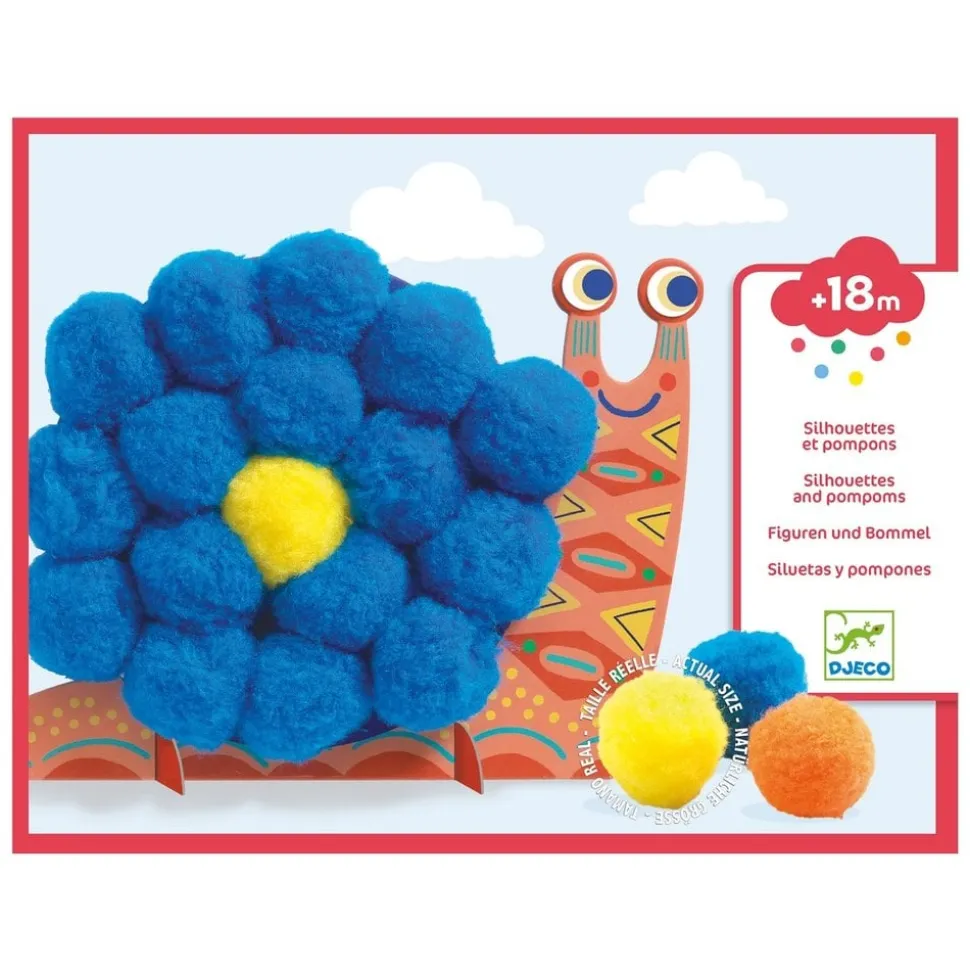 Djeco - Silhouetten en pompons
