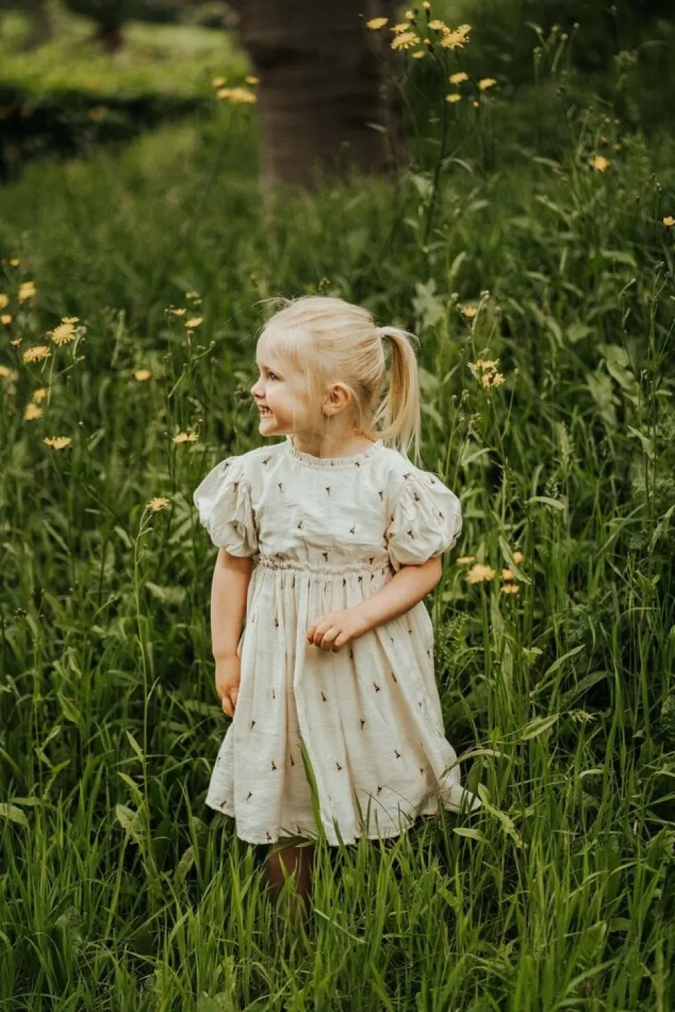 Donsje Amsterdam | Clarize Dress | Bees | Warm White
