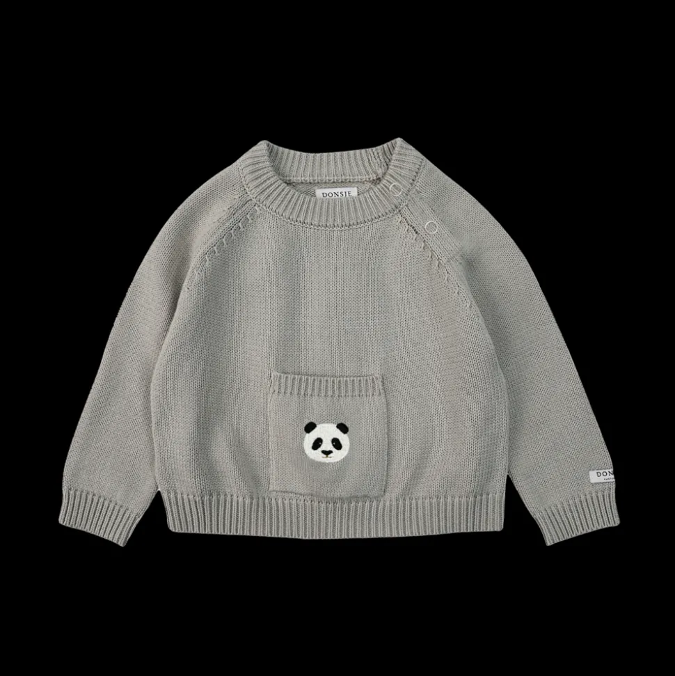 Donsje Amsterdam | Loeke Sweater | Panda | Silver Grey