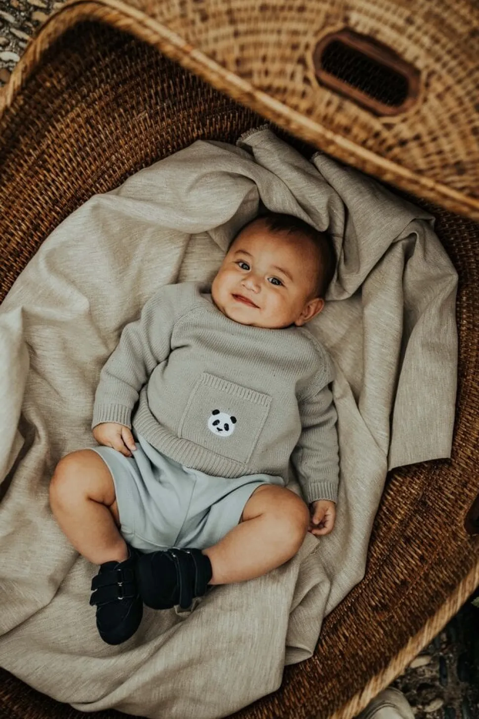 Donsje Amsterdam | Loeke Sweater | Panda | Silver Grey
