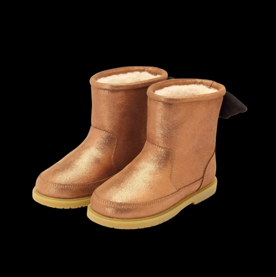 Donsje Amsterdam | Angela Boots | Wings | Bronze Metallic Leather