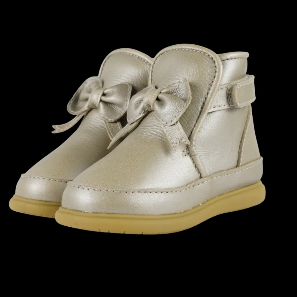 Donsje Amsterdam | Cemilla Shoes | Champagne Metallic Leather