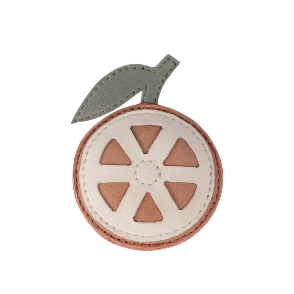 Donsje Amsterdam | Nanoe Fruit Hairclip | Grapefruit | Walnut Nubuck