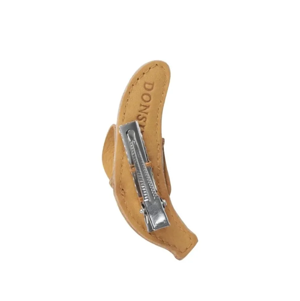 Donsje Amsterdam | Nanoe Fruit Hairclip | Banana | Caramel Nubuck