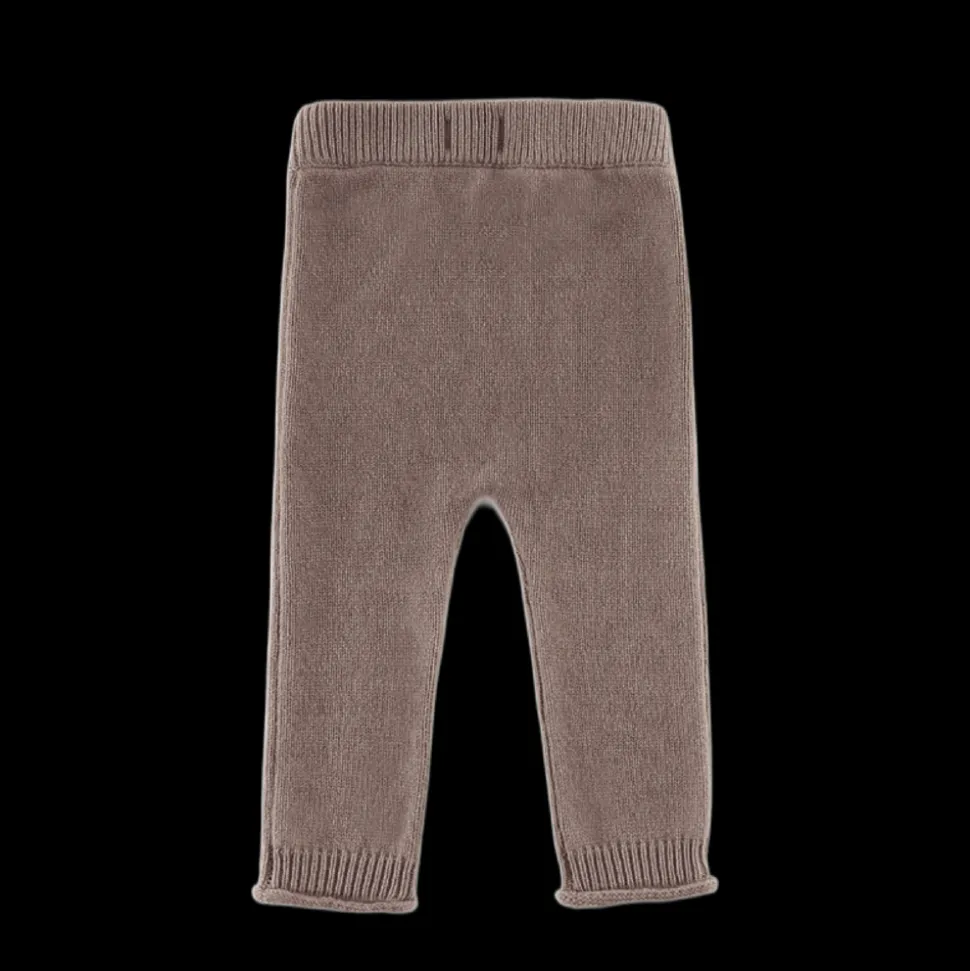 Donsje Amsterdam | Trig Merino Wool Trousers | Dark Taupe Melange