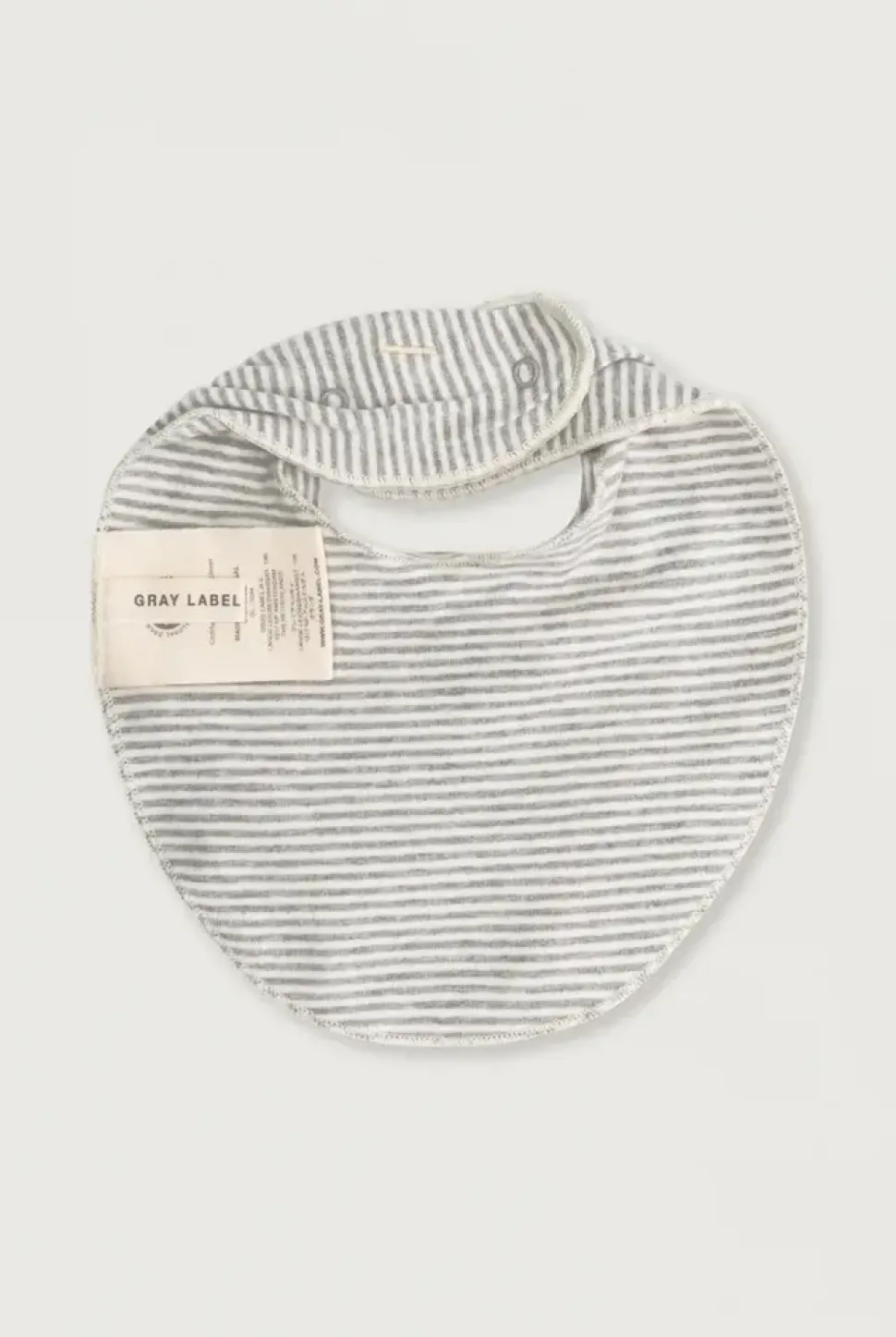Gray Label | Baby Bib GOTS | Grey Melange - Cream