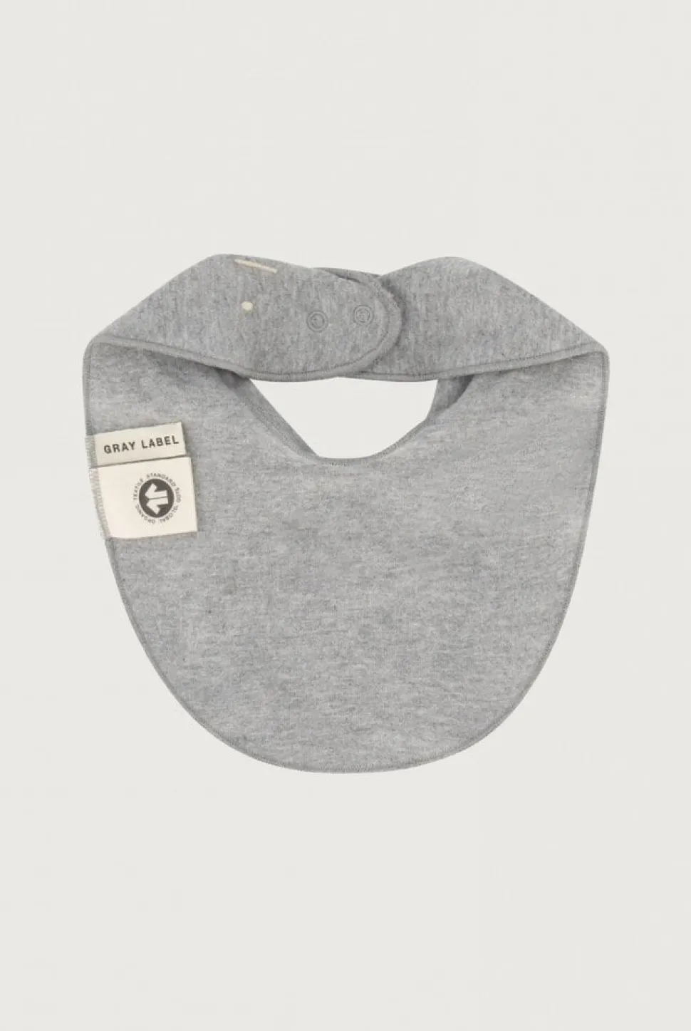 Gray Label | Baby Bib GOTS | Grey Melange