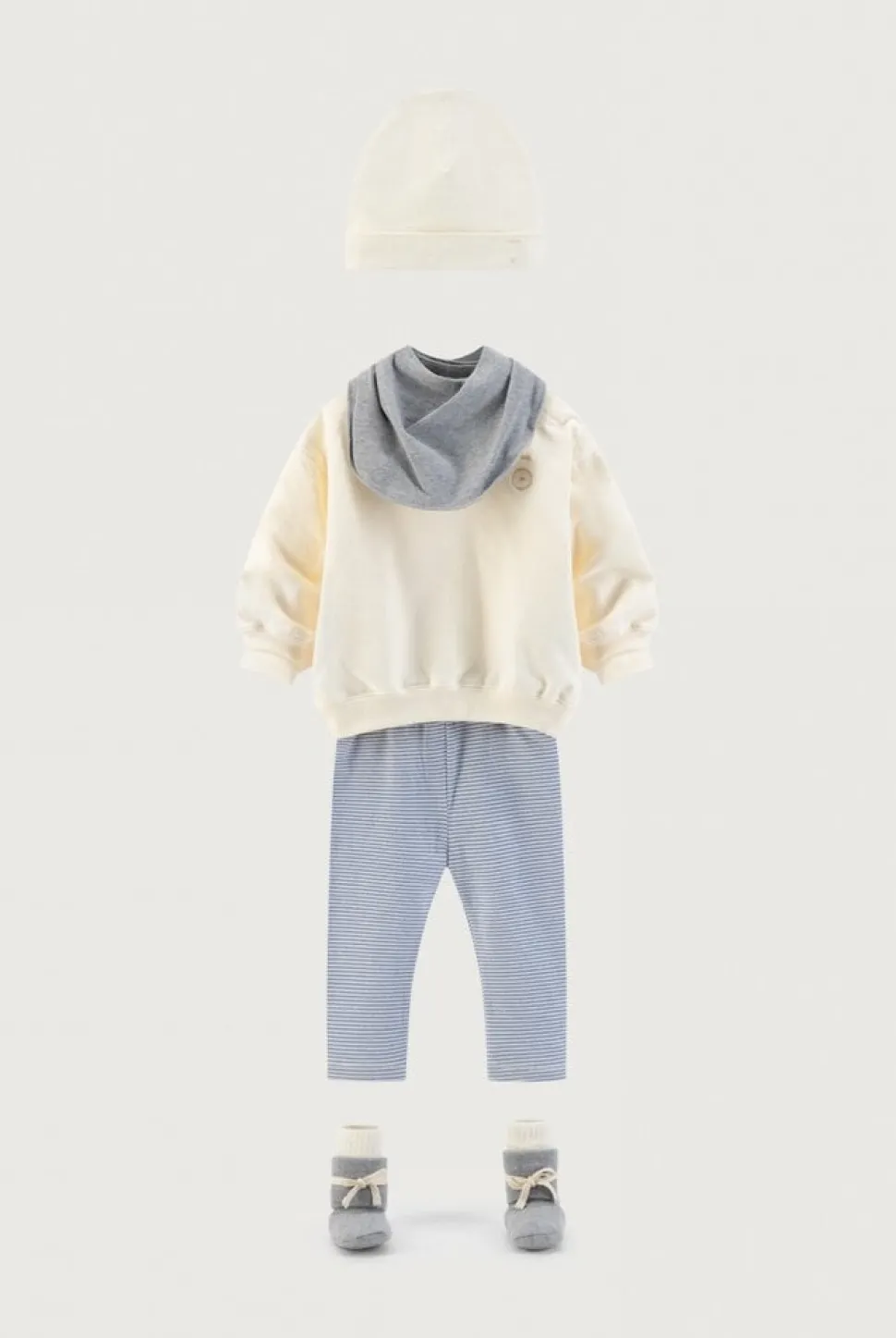 Gray Label | Baby Dropped Shoulder Sweater GOTS | Cream