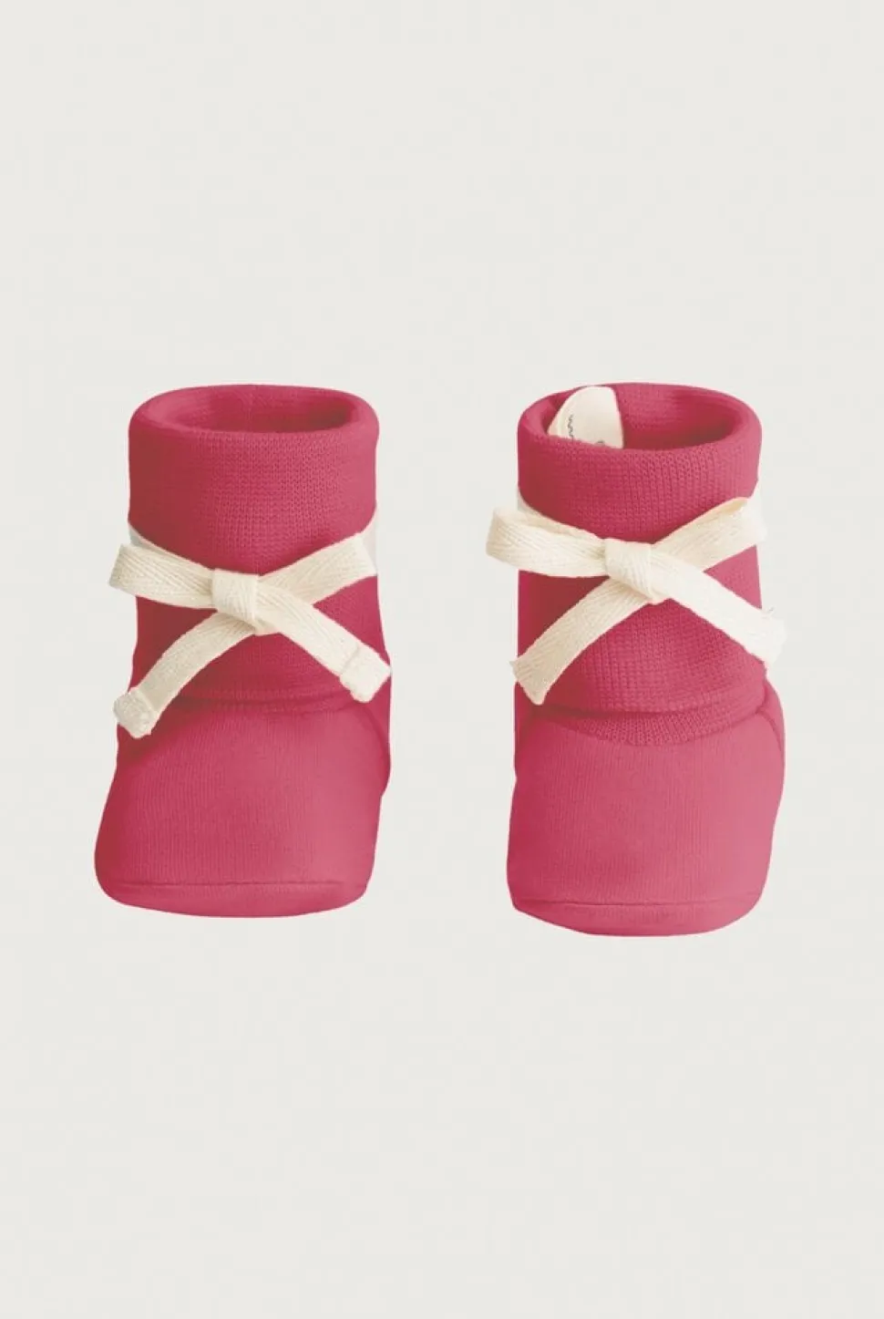 Gray Label | Baby Ribbed Booties GOTS | Cherry