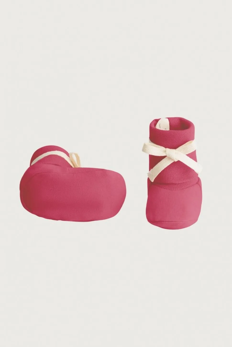 Gray Label | Baby Ribbed Booties GOTS | Cherry