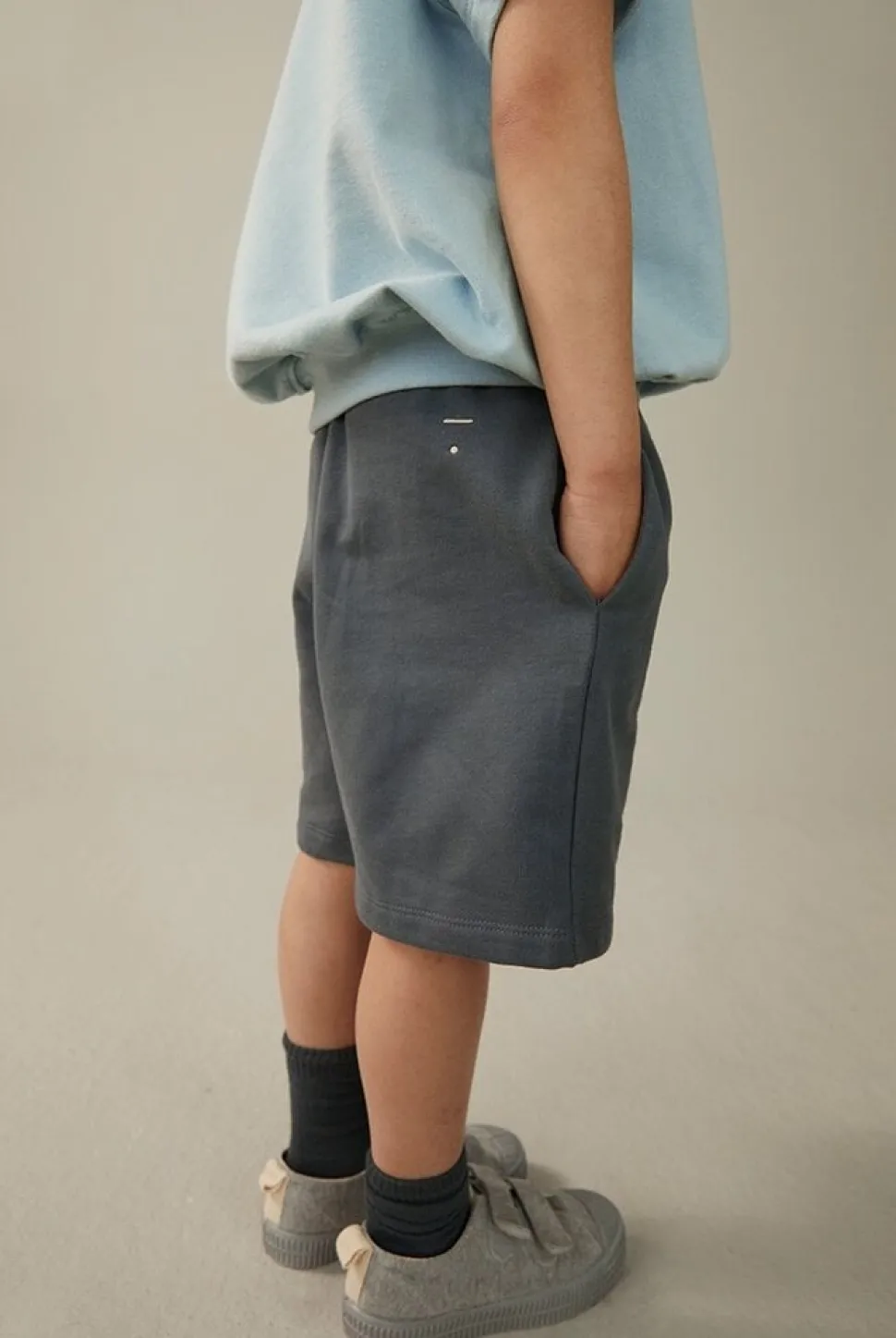 Gray Label | Long Shorts GOTS | Blue Grey