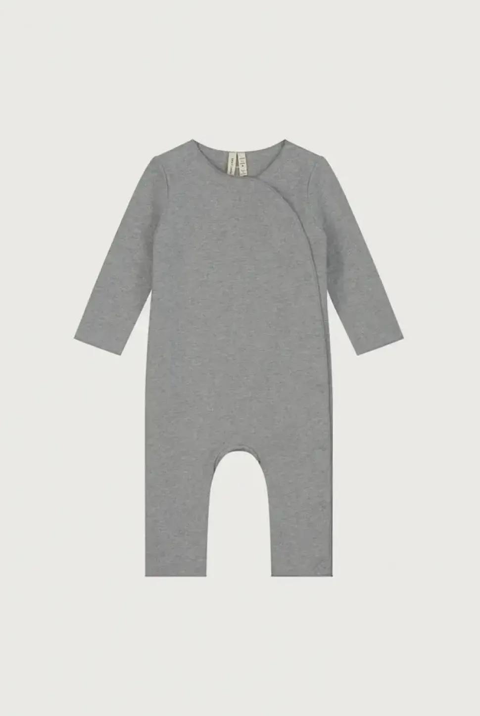Gray Label | 0M Suit with Snaps GOTS | Grey Melange
