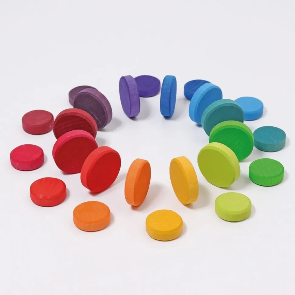 Grimm's | Wooden Rainbow Coins