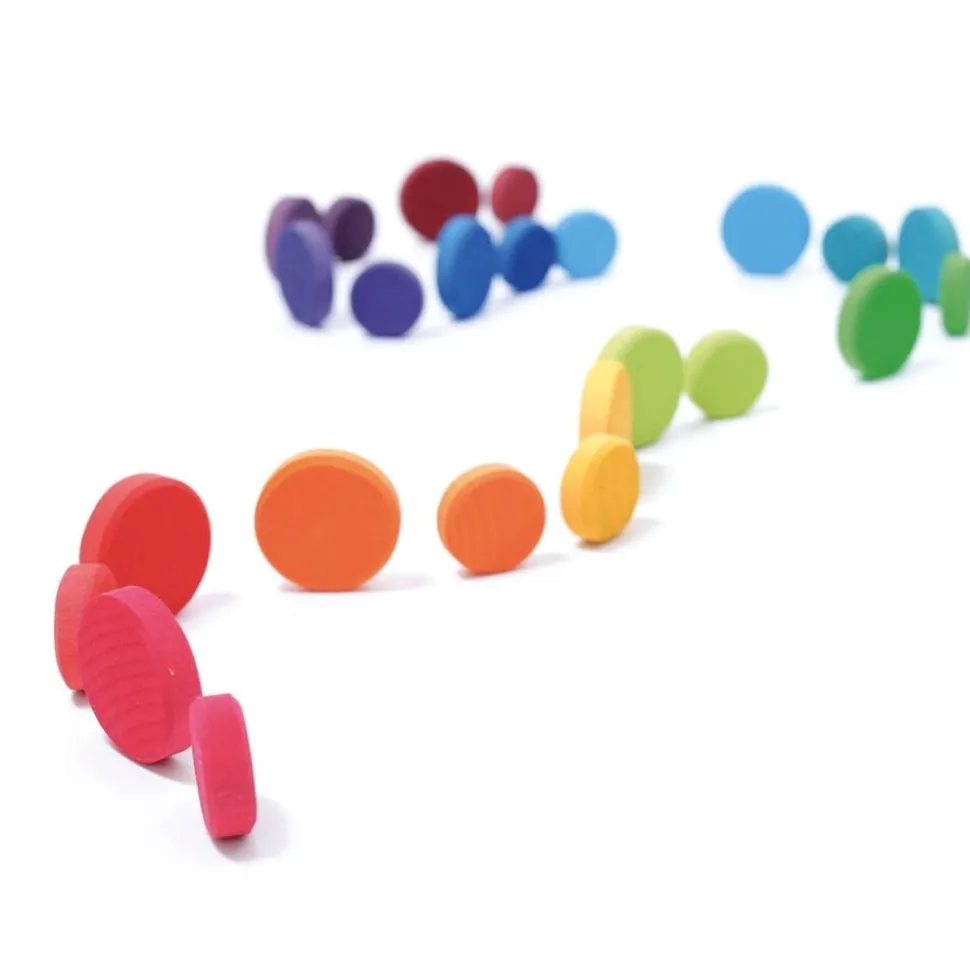 Grimm's | Wooden Rainbow Coins
