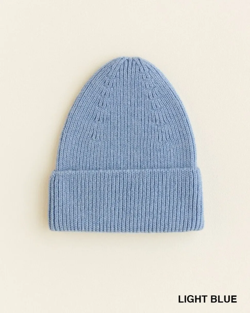 Hvid | Beanie Fonzie kids | 6M - 2Y | Light Blue