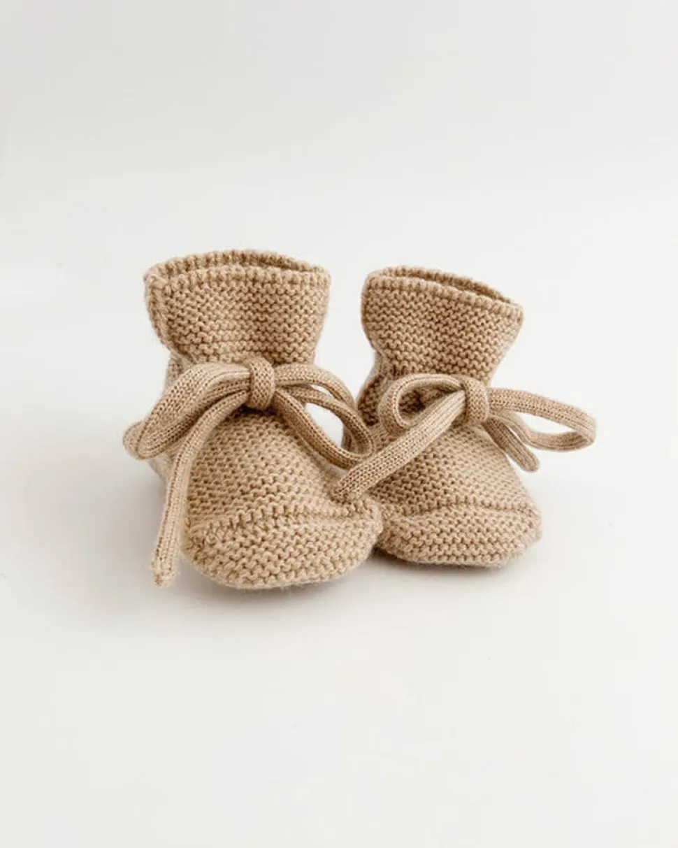 Hvid | Booties 9-15 mnd | Sand