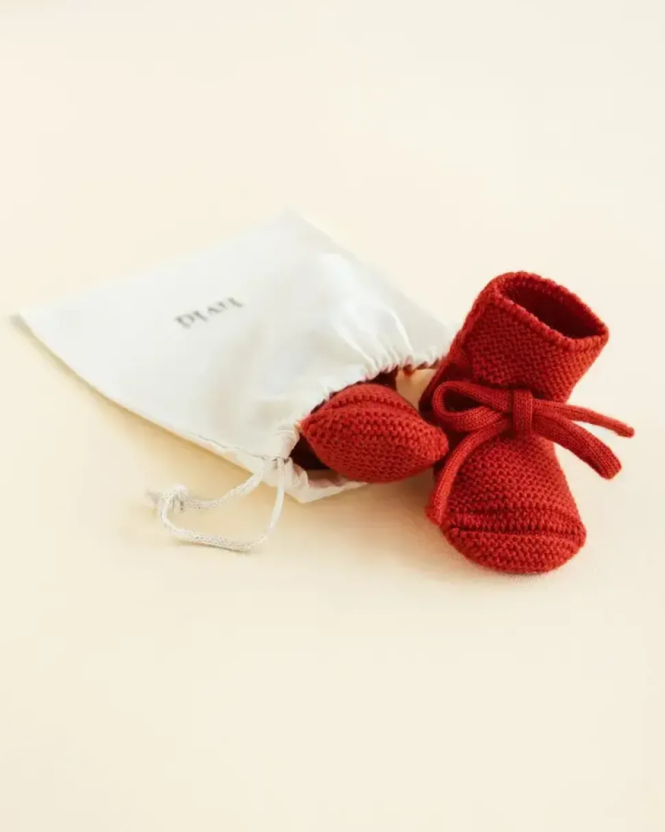 Hvid | Booties | Red 0-9M
