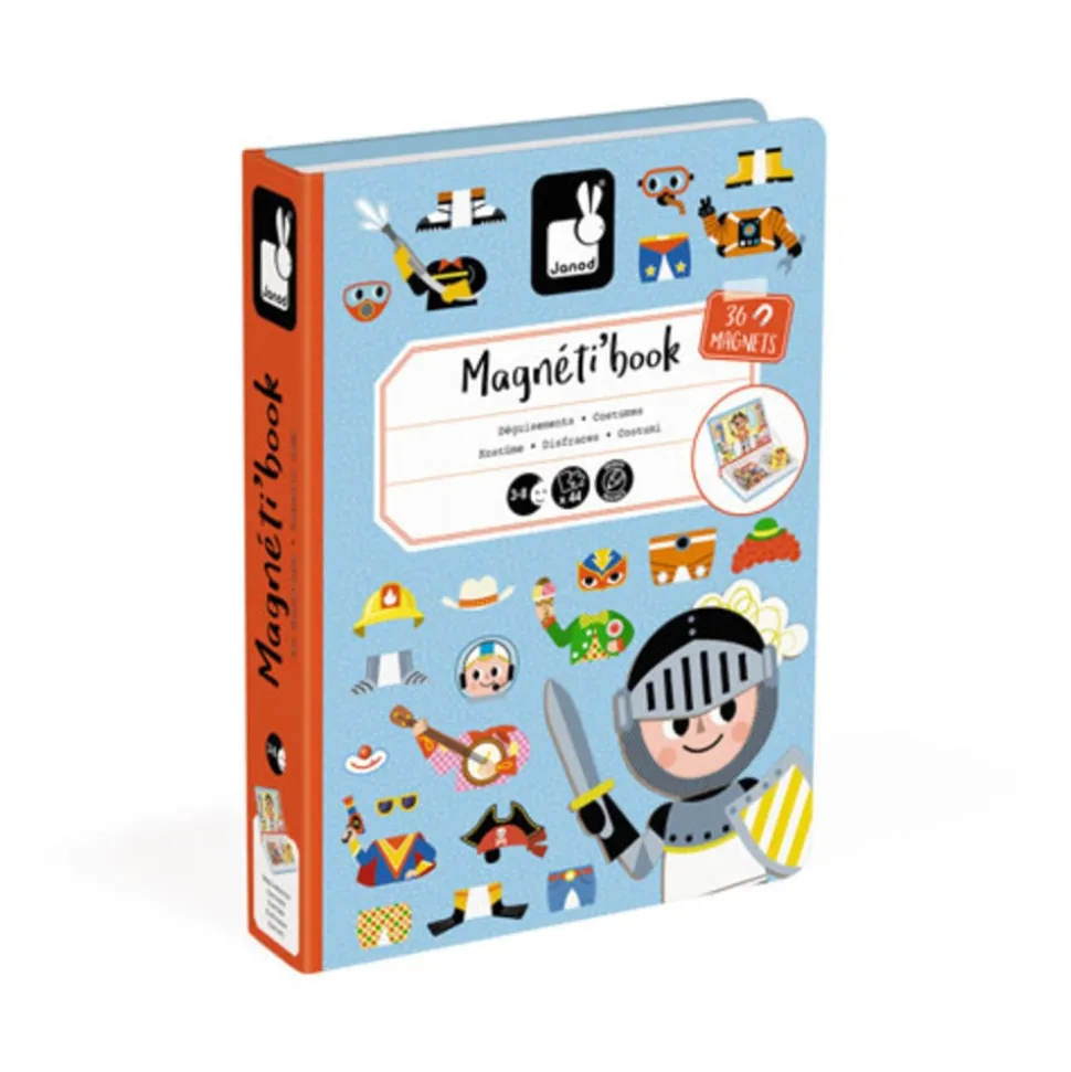 Janod - Magnetibook - Verkleedfeest jongens