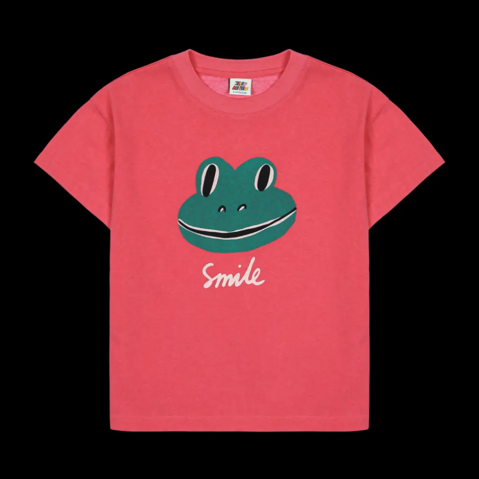 Jelly Mallow | Smiling Frog Pigment T-shirt | Pink