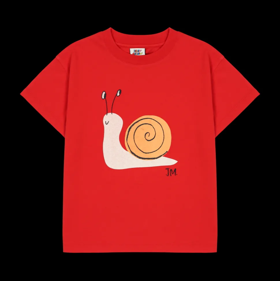 Jelly Mallow | Snail T-shirt | Red