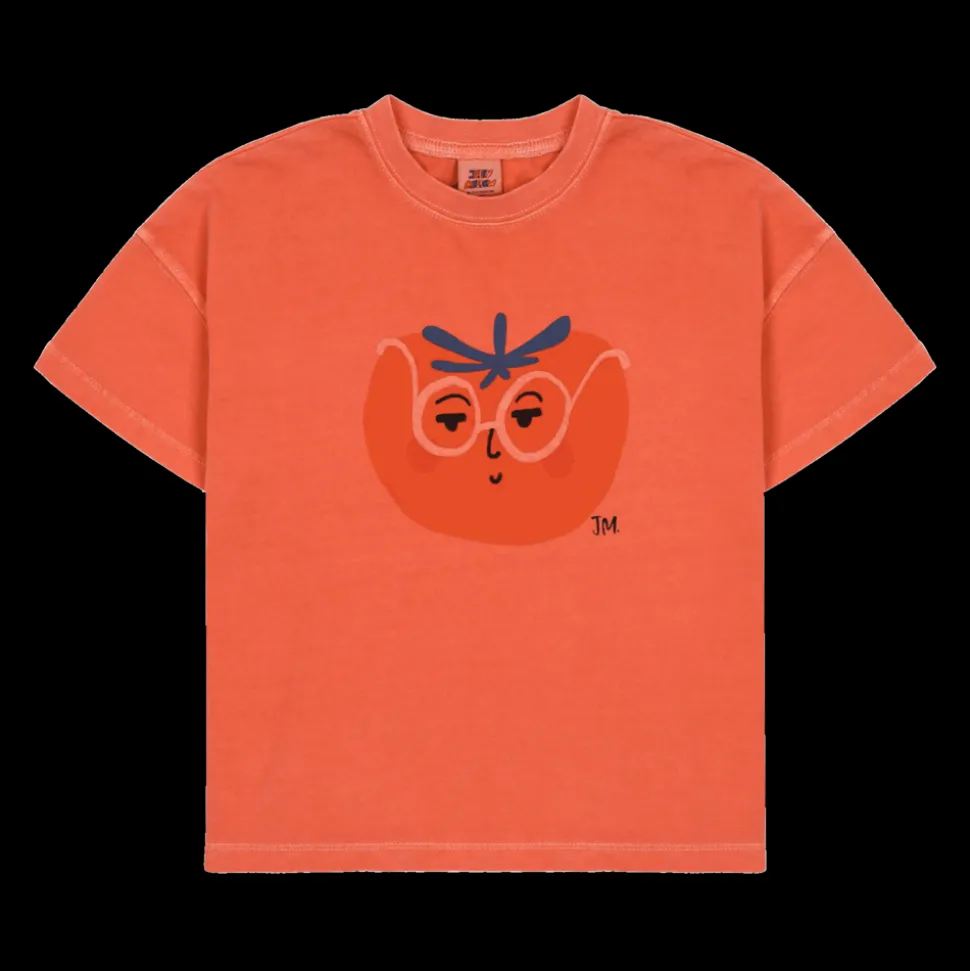 Jelly Mallow | Tomato Pigment T-Shirt Orange | Orange