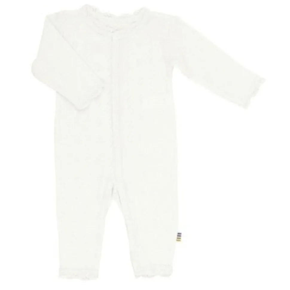 Joha | Jumpsuit wol/zijde ajour | wit