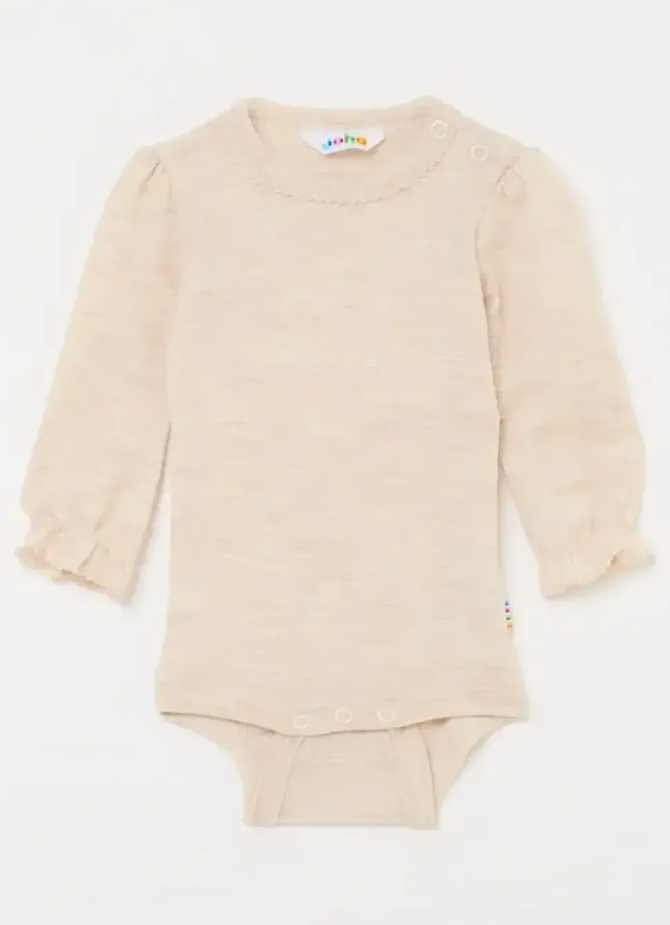 Joha | Wollen romper met kant | Creme