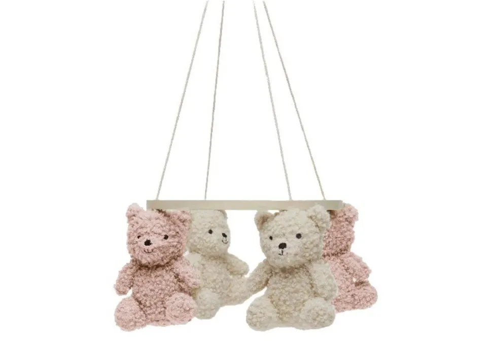 Jollein | Baby mobiel Teddy Bear | Wild Rose/Naturel