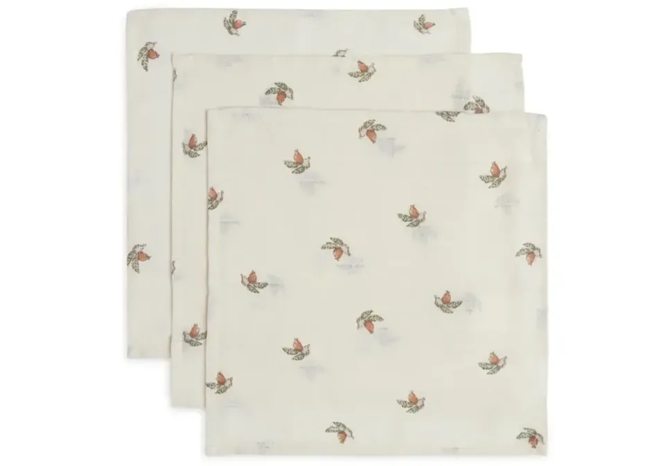 Jollein | Hydrofiel Monddoekje 31x31cm 3 Stuks | Rosehip