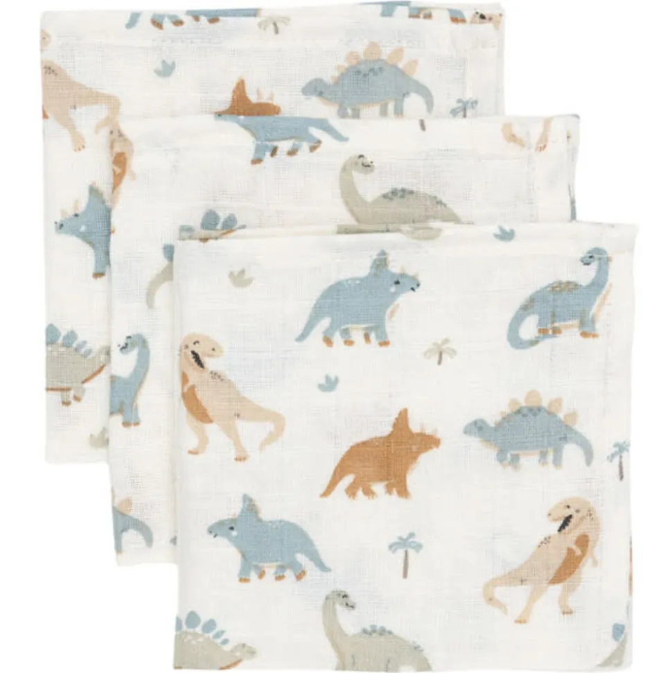 Jollein | Hydrofiel Washandje | Roarsome (3pack)
