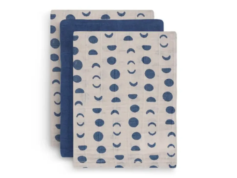 Jollein | Hydrofiel washandje 3 pack | Moonlight