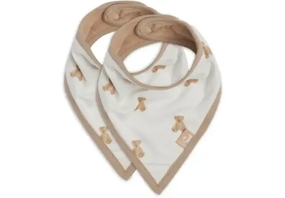 Jollein | Slab Bandana | Teddy Bear GOTS | 2 Stuks