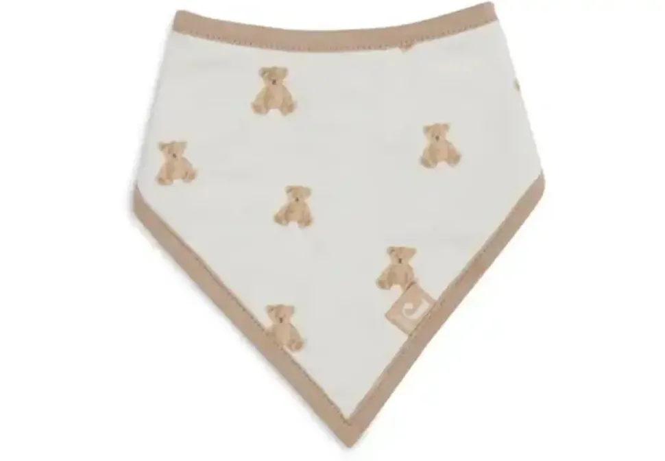 jollein__slab_bandana__te_2.webp Jollein | Slab Bandana | Teddy Bear GOTS | 2 Stuks