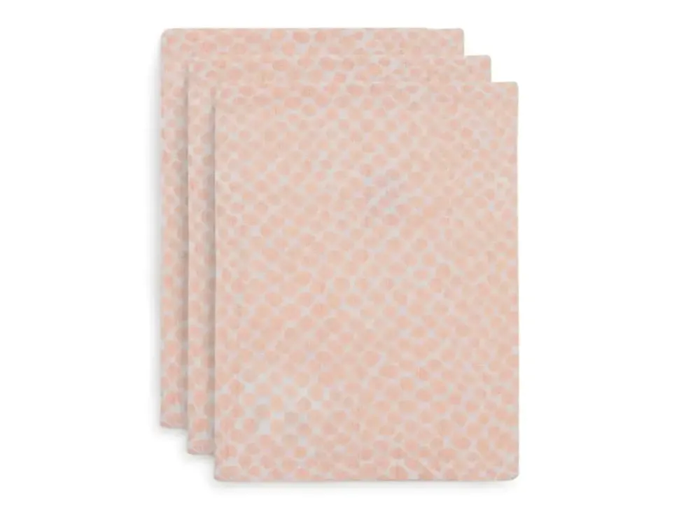 Jollein | Washandje hydrofiel snake pale pink ( 3 pack)
