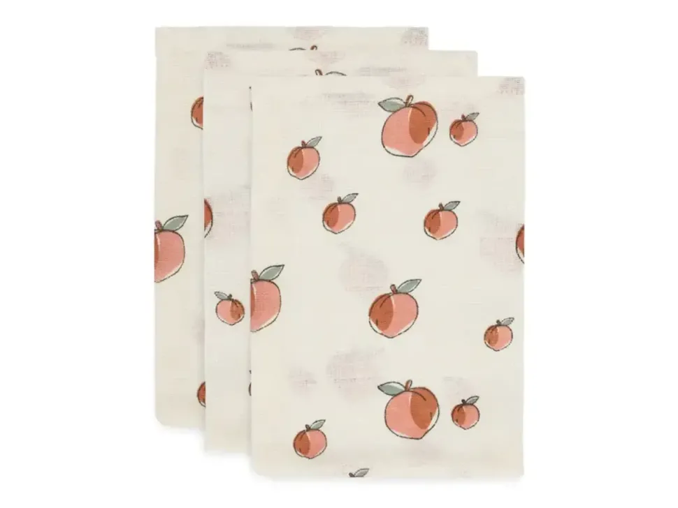 Jollein | Washandje hydrofiel peach ( 3pack)