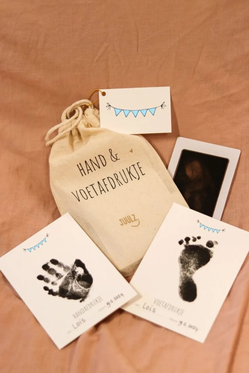 Juulz | Hand- en voetafdruk set | Blauw