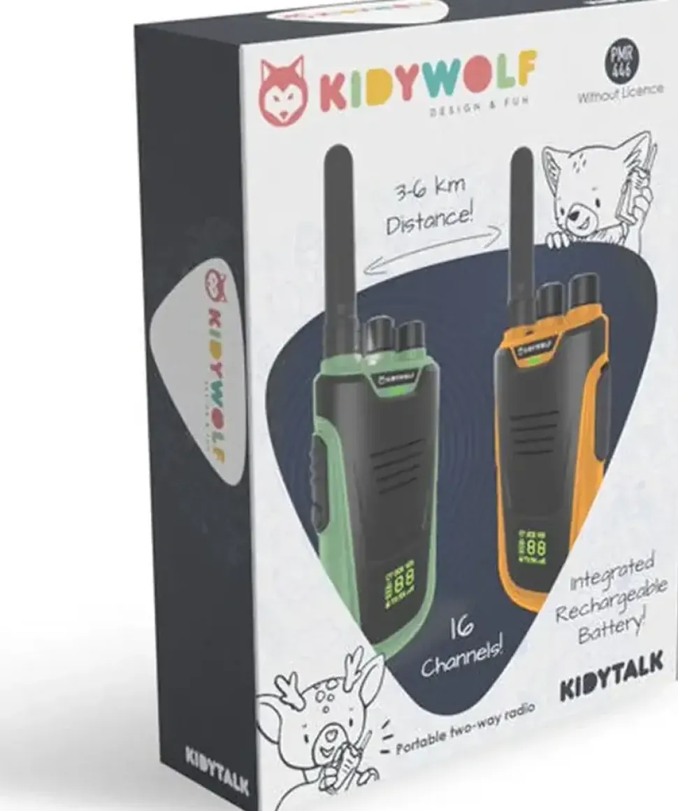 Kidywolf | Kidytalk Walkie Talkie | Groen - Oranje