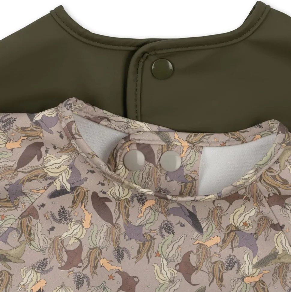 Konges Sløjd | 2 Pack Dinner Bib With Sleeves | Le Grand Bleu