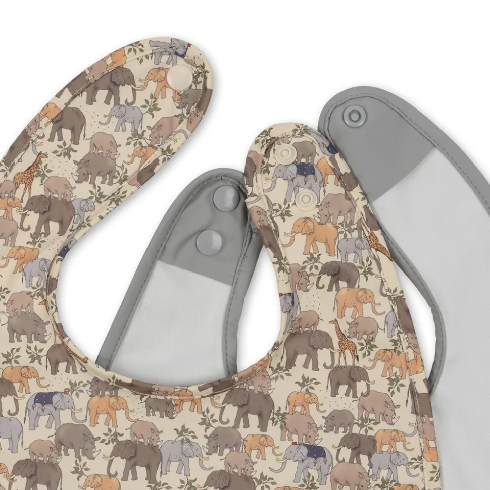 Konges Sløjd | 2 Pack Dinner Bib | Safari/High Rise