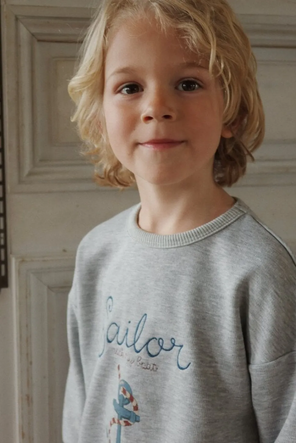 konges_sljd__lou_sweat_sh_1.webp Konges Sløjd | Lou Sweat Shirt Ocs | Grey Melange