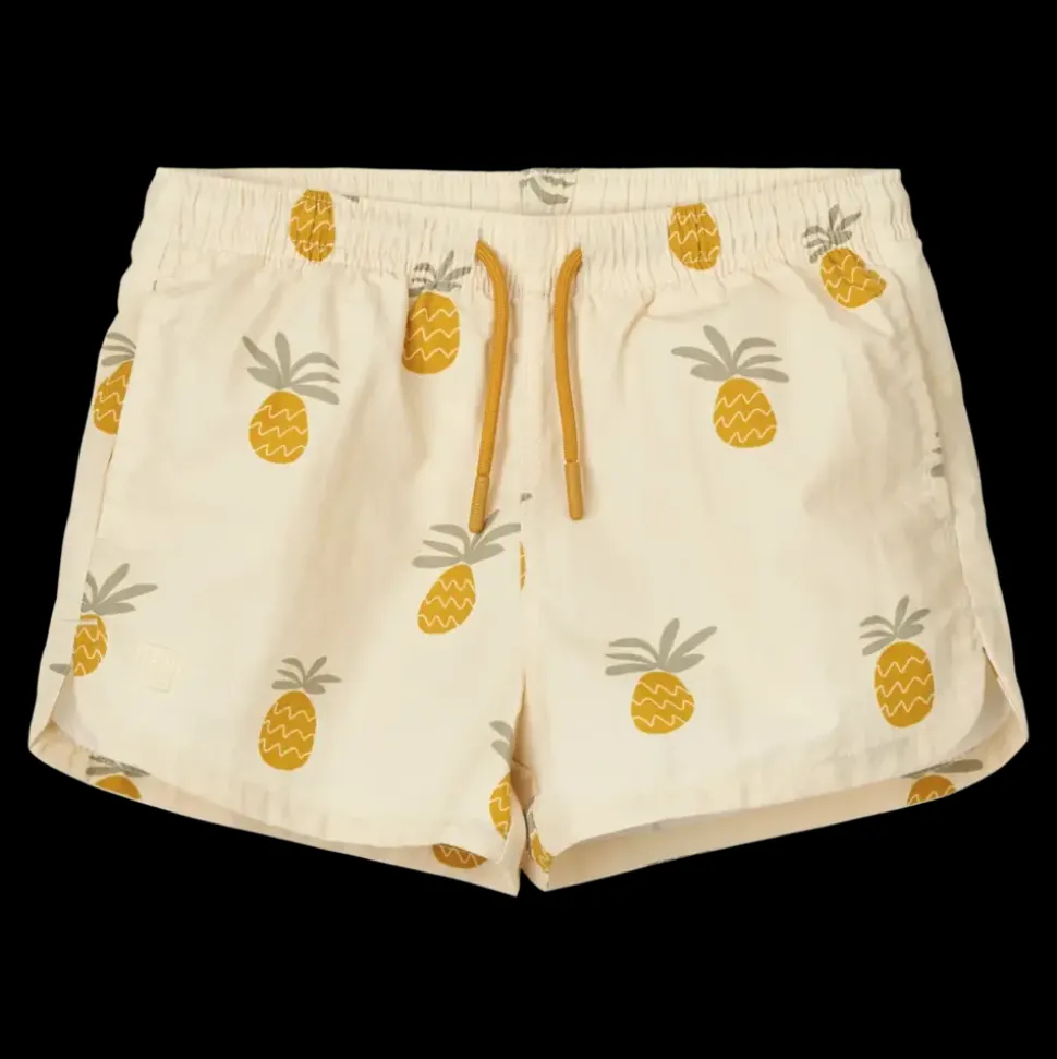 Liewood | Aiden Printed Board Shorts | Pineapples / Cloud cream