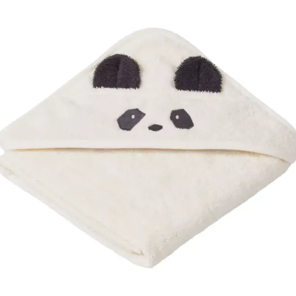 Liewood | Augusta hooded towel | Panda creme de la creme
