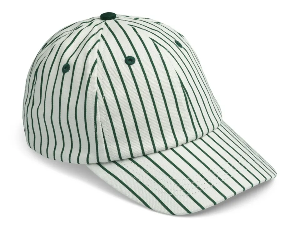 Liewood | Danny cap | Y/D stripes Garden green / Creme de la creme